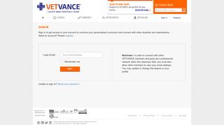 Vetvance | Sign in or Register