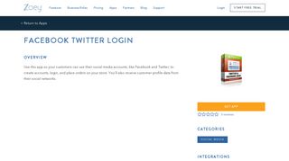 Let Customers Login with Their Facebook and Twitter Accounts - Zoey