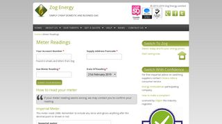 Meter Readings | Zog Energy