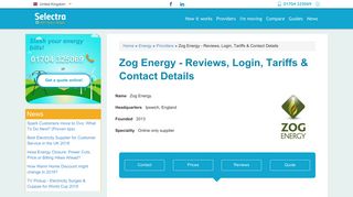 Zog Energy - Reviews, Login, Tariffs & Contact Details | Selectra