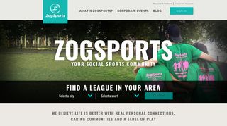 ZogSports: Social Sports Leagues, Tournaments and Corporate Events