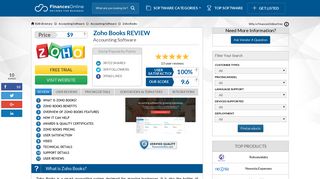 Zoho Books Reviews: Overview, Pricing and Features