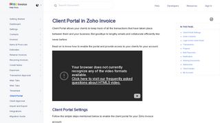 Client Portal | Help - Zoho Invoice