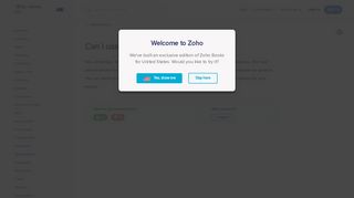 Sign up for a trial - Zoho