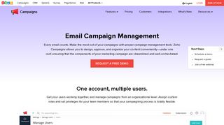 Manage your Email Marketing Campaigns Easily with Zoho Campaigns