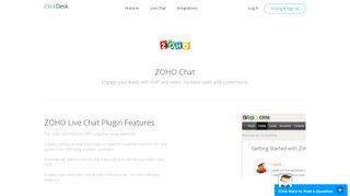 Zoho Chat | ClickDesk