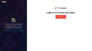 Sign in to your Zoho Creator account | Zoho Creator Login