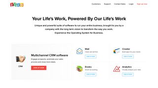 Zoho - Cloud Software Suite and SaaS Applications for Businesses