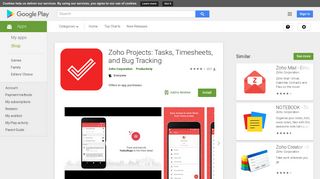 Zoho Projects: Tasks, Timesheets, and Bug Tracking - Apps on Google ...