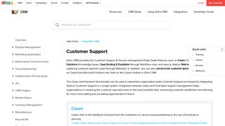 Customer Support | Online Help - Zoho CRM