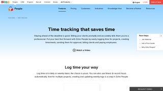 Time Tracker | Employee Timesheet App | Zoho People