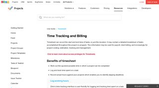 Timesheets | Online Help | Zoho Projects