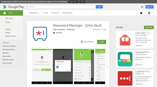 Password Manager - Zoho Vault - Apps on Google Play