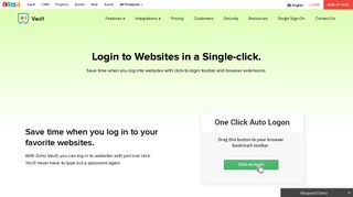 Automtically Login to Websites and Applications - Zoho Vault