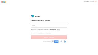 Signup for Writer - Try for Free - Zoho