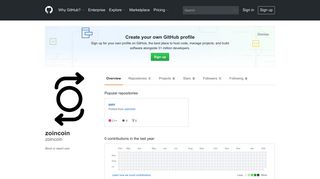 zoincoin (zoincoin) · GitHub