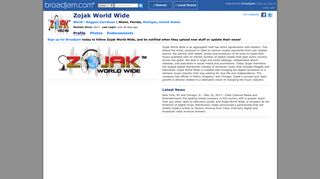 Zojak World Wide Artist Profile | Broadjam.com