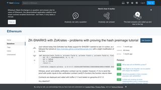 privacy - ZK-SNARKS with ZoKrates - problems with proving the hash ...