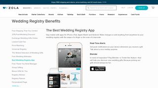 Wedding Registry App | Zola