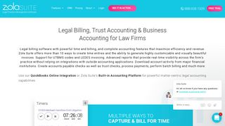 Legal Billing and Accounting Software for Law Firms - Zola Suite