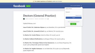 Doctors (General Practice) - Facebook