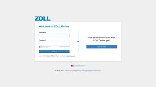ZOLL Online - Log in