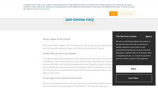 Zoll Online FAQ | ZOLL DATA
