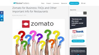 Zomato for Business: FAQs and Other Important Info for Restaurants ...