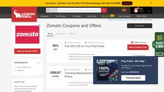 Zomato Coupons, Offers: CD Exclusive- Save Flat Rs.150 on your 1st ...