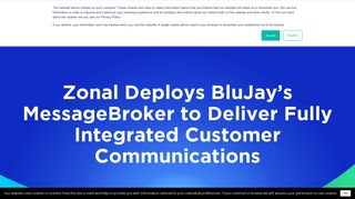 Zonal Deploys BluJay's MessageBroker to Deliver Fully Integrated ...