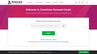 ZoneAlarm | Renewal Center
