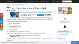 Zonet Login: How to Access the Router Settings | RouterReset