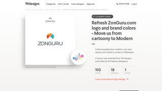 Refresh ZonGuru.com logo and brand colors - Move us from cartoony ...