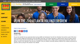 Join the Zoo Atlanta Volunteer Crew - Zoo Atlanta