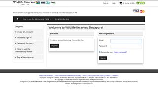 Member's login - WRS - Wildlife Reserves Singapore