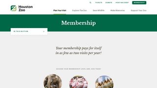 Membership - The Houston Zoo