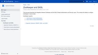 ZooKeeper and SASL - Apache Software Foundation