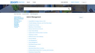 Admin Management – Zoom Help Center