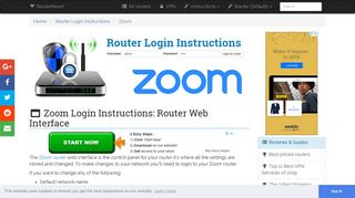 Zoom Login: How to Access the Router Settings | RouterReset