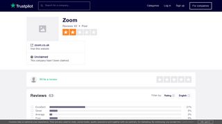 Zoom Reviews | Read Customer Service Reviews of zoom.co.uk