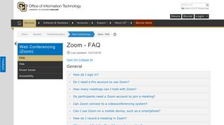 Zoom - FAQ | Office of Information Technology