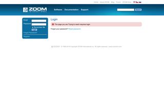 Login ~ ZOOM Portal - ZOOM International
