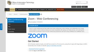 Zoom - Web Conferencing | Office of Information Technology