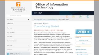 Zoom Getting Started | Office of Information Technology
