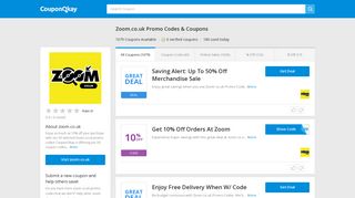 60% Off Zoom.co.uk Promo Codes & Coupons for Mar 2019
