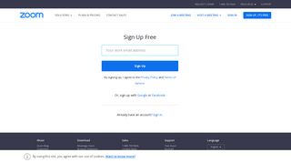 Sign Up Free - Zoom