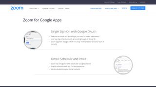 Zoom for Google Apps - Zoom