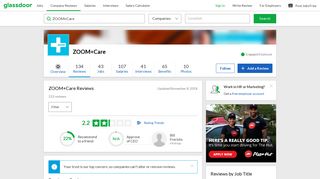 ZOOM+Care Reviews | Glassdoor