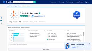 ZoomInfo Reviews & Ratings | TrustRadius