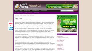 Zoom Panel - Earn Online Rewards